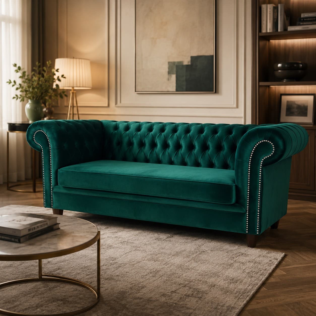 Sofá Chesterfield Capitone Brabante Large